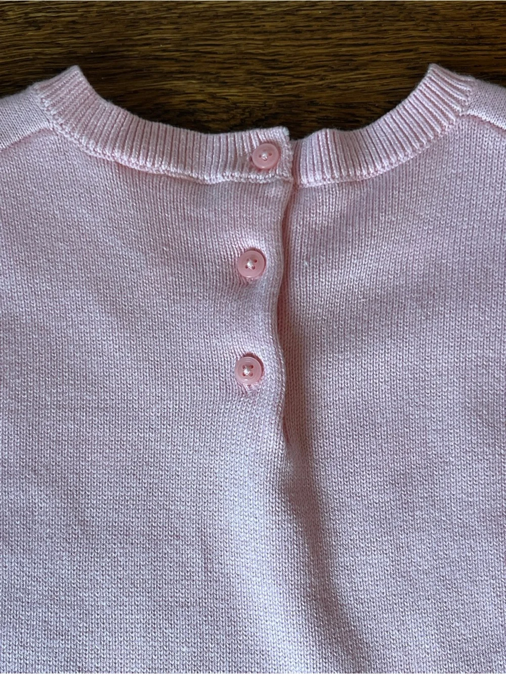 Janie and Jack Pink Knit Heart Dress - Size 4 - Picture 4 of 5